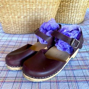 Lotta from Stockholm Clog 38M EU 7.5 US Aubergine